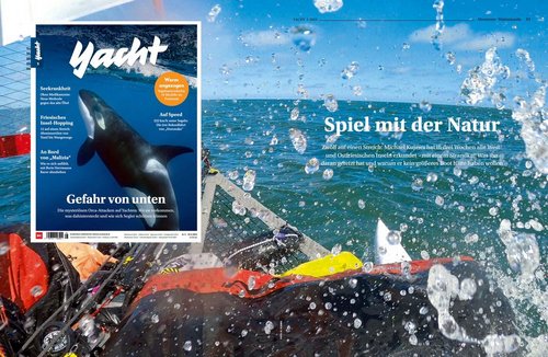 [Translate to Deutsch (AT):] The German sailing magazine YACHT reports on an trekking adventure with the XCAT in the Wadden Sea